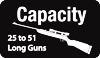 Long Gun Capacity 25 - 51