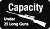 Long Gun Capacity Under 25